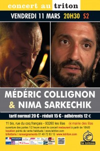 Nima Sarkechik et Médéric Collignon en concert