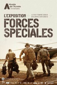 Affiche de l'exposition Forces spéciales au Musée de l'Armée