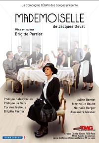 Affiche Mademoiselle - Théâtre Montmartre Galabru