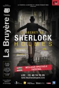 Affiche Le Secret de Sherlock Holmes - Théâtre La Bruyère