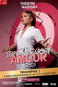 Affiche Bérengère Krief - Amour - Théâtre Marigny