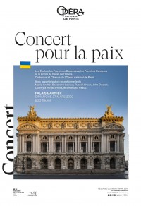 Affiche du Concert pour la paix à l'Opéra Garnier