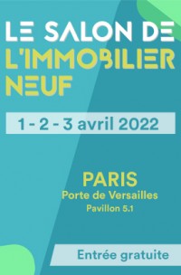 Affiche du Salon de l'Immobilier neuf à Paris Expo