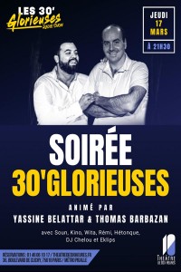 Affiche Soirée 30' Glorieuses - Théâtre de Dix Heures