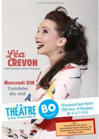 Affiche Léa Crevon - Tombée du nid - Théâtre BO Saint-Martin