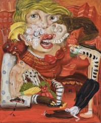 Dannielle Hodson, Performance Anxiety, 2022-Oil on canvas, 60 x 50 cm