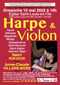 Saori Kikuchi et Anne-Claude Villars-Boss en concert