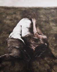 Frantz Metzger, Cantique, huile sur toile, 180 x 140 cm, 2019