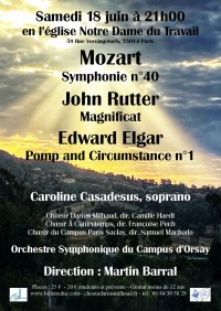 L'Orchestre du campus d'Orsay, chœurs et Caroline Casadesus en concert