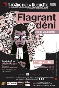 Affiche Flagrant déni - Théâtre de la Huchette