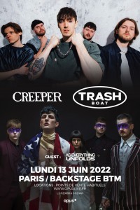 Trash Boat, Creeper et As Everything Unfolds en concert