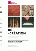 Affiche de l'exposition Ré-création à l'Espace Beaurepaire