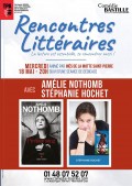 Affiche Rencontres littéraires avec Amélie Nothomb et Stéphanie Hochet - Comédie Bastille