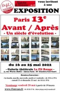 Affiche de l'exposition Paris 13e - Avant / après : un siècle d'évolution à la Galerie Le Fil Rouge