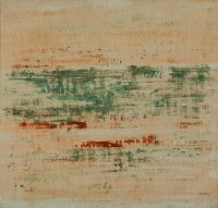 René Laubiès, Sans titre, 1963, huile sur papier marouflé sur toile, 54 x 56,5 cm