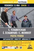 Claude Tchamitchian, Christophe Monniot et Éric Échampard au Triton