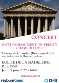Nottingham Trent University Chamber Choir en concert