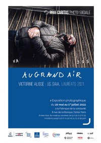 Affiche de l'exposition "Au grand air" Victorine ALISSE, J.S. SAIA à La Fabrique de la Solidarité