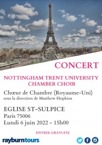 Nottingham Trent University Chamber Choir en concert