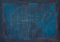Fernando ZÓBEL, Azul sobre pardo (Saeta 258) [Bleu sur brun (Saeta 258)], 1959,
Huile sur toile, 70 x 100 cm