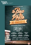 Affiche Le Bac philo des humoristes - Le Théâtre Libre