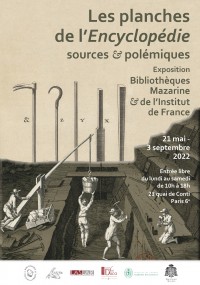 Affiche de l'exposition Les Planches de l' « Encyclopédie » à la Bibliothèque Mazarine
