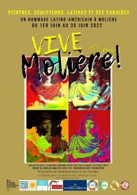 Affiche de l'exposition Vive Molière ! - 9e semaine de l'Amérique latine et des Caraïbes