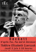 Affiche Beckett - Théâtre Elizabeth Czerczuk