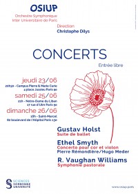L'Orchestre symphonique interuniversitaire de Paris et solistes en concert
