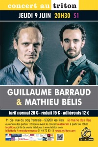Mathieu Bélis et Guillaume Barraud au Triton