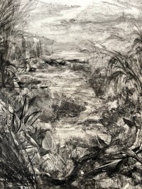 Tropisme n°84, Stéphanie BILLARANT - Encre de Chine et acrylique sur papier - 40 x 30 cm - 2021