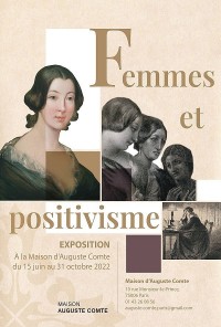 Affiche de l'exposition Femmes et positivisme à la Maison d'Auguste Comte