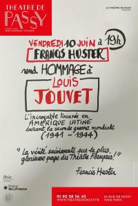 Affiche Huster / Jouvet - Théâtre de Passy