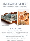 Affiche de l'exposition "Les rencontres fortuites" Agnès VANDERMARCQ et Emmanuelle ROHRLICH