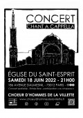 Le Chœur d'hommes de La Villette en concert