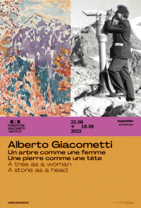 Affiche de l'exposition Alberto Giacometti : Un arbre comme une femme, une pierre comme une tête
