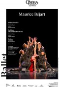 Affiche Maurice Béjart : L'Oiseau de feu/Le Chant du compagnon errant/Boléro - Opéra Bastille
