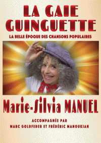 La Gaie Guinguette au Théâtre Darius Milhaud, avec Marie-Silvia Manuel - Affiche