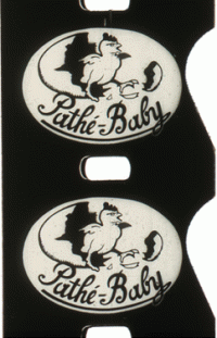 Logo film Pathé-Baby, amorce de pellicule
