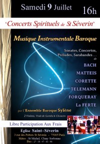 L'Ensemble baroque Sylène en concert