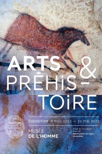 Affiche de l'exposition Arts et Préhistoire au Musée de l'Homme