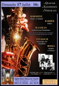 Le Quatuor de saxophones de Versailles en concert