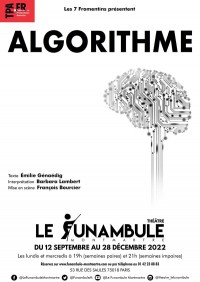 Affiche Algorithme - Le Funambule Montmartre