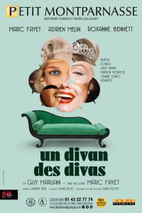 Affiche Un divan, des divas - Théâtre Montparnasse	