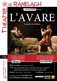 Affiche L'Avare - Théâtre Ranelagh
