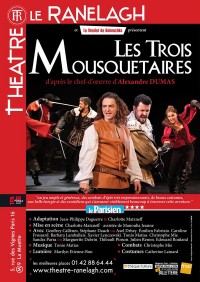 Affiche Les Trois Mousquetaires - Théâtre Ranelagh