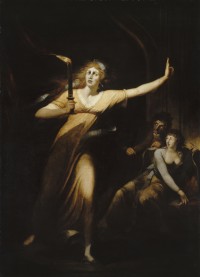 Johann Heinrich Füssli (1741 – 1825), Lady Macbeth somnambule, vers 1784, huile sur toile, 221 x 160 cm, Musée du Louvre, Département des peintures, Paris