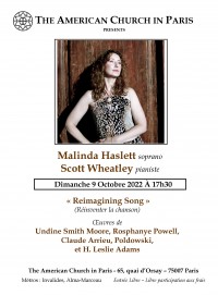 Malinda Haslett et Scott Wheatley en concert