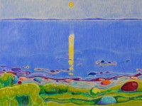 José Cori, Dear Edvard (After Munch), 2022, colored pencils, 61 x 45,5 cm