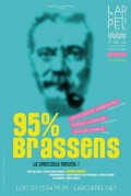 Affiche 95% Brassens - L'Archipel
